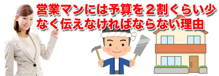 営業マンには予算を２割くらい少なく伝えなければならない理由